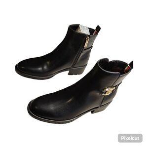 NWOT Size 7.5 Tommy Hilfiger Imeria Womens Black Ankle Boots
